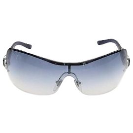 Bulgari Bvlgari Navy Blue Gradient Shield Sunglasses Other Navy blue