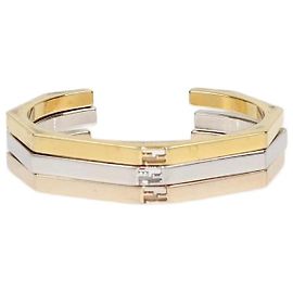 Conjunto de 3 pulseiras abertas bicolor Baguette Fendi Outro