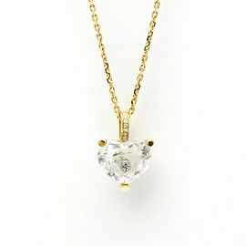 Collar de Diamante Chopard So Happy Heart Dorado