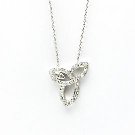 Harry Winston Lily Cluster Anhänger Necklace Silber