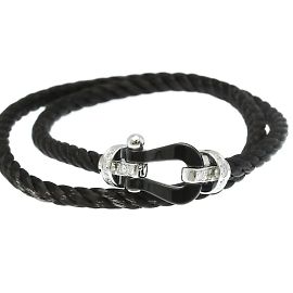 Bracelet Charm Fred Force 10 Noir Argenté