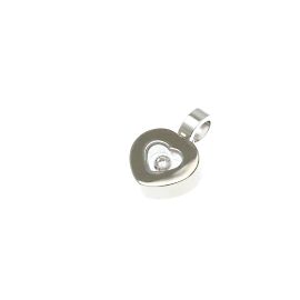 Collar Péndulo de Oro Blanco Chopard Happy Diamonds 792897 Plata