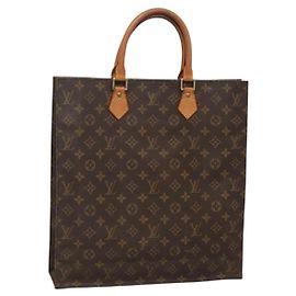 LOUIS VUITTON Bolsa Sac Plat Monogram M51140 LV Auth 134040 Monograma