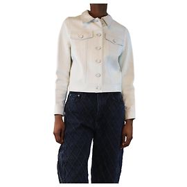 Anine Bing White leather shacket - size XS White