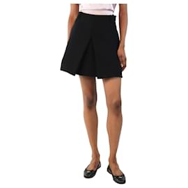 Balenciaga-Black tailored mini skirt - size UK 6-Black