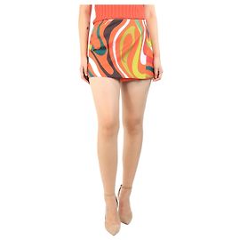 Emilio Pucci Jupe mini imprimée orange - taille UK 8 Orange