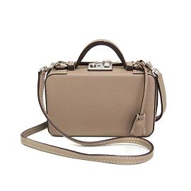 Moreau Chancelier Women's Leather Handbag Beige
