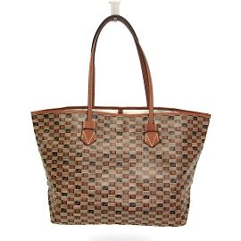 Moreau SAINT TROPEZ Large Tote Bag Brown Yellow