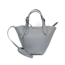 Max Mara MY DEAR Women's Leather Shoulder and Tote Bag Grey