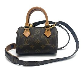 Borsa a mano Mini Speedy Pouch Monogram Louis Vuitton Marrone