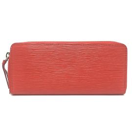 Louis Vuitton Epi Leather Portefeuille Clemence Long Wallet Red