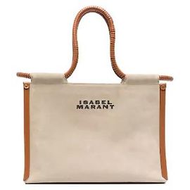 Bolsa Isabel Marant Bege de camurça e couro Bege Castanho claro