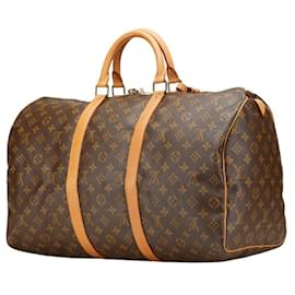 Louis Vuitton-Louis Vuitton Keepall Bandouliere 50-Brown