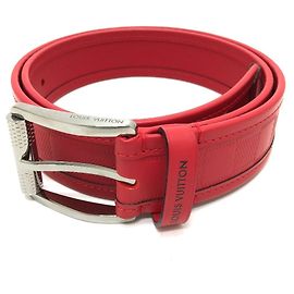 Cinturón Santur Stamp Damier Infini Louis Vuitton Roja