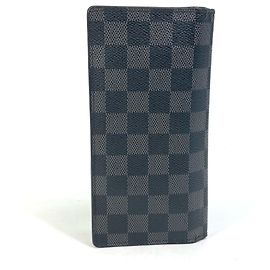 Cartera Larga Damier Graphite Louis Vuitton Negro