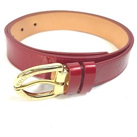 Cinturón Santur en Monogram Vernis de Louis Vuitton Roja