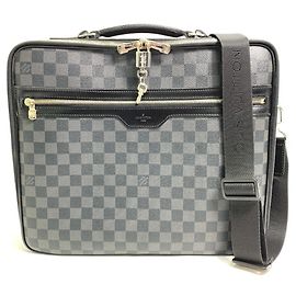 Louis Vuitton Damier Graphite Steve 2-Way Shoulder Bag Black