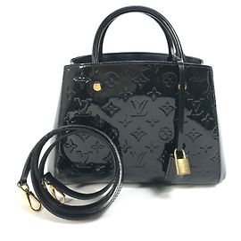 Sac à main Montaigne BB en Monogram Vernis de Louis Vuitton Noir