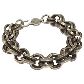 Double B Ring Armband aus Ag925 Silber Chrome Hearts Auth 132979M Silber
