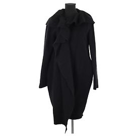 Lanvin Abrigo de lana negro Negro