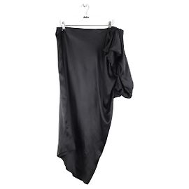 Stella Mc Cartney Schwarzes Seidenkleid Schwarz