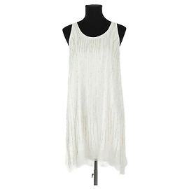 Barbara Bui Vestido de seda blanca Blanco
