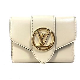 Louis Vuitton Pont Neuf Compact Tri-fold Wallet White