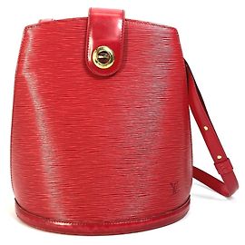 Sac à main épaule Cluny Epi Louis Vuitton Rouge