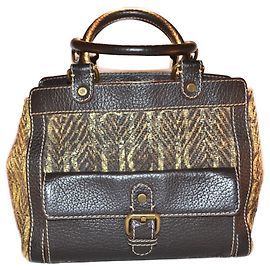 Carolina Herrera bolsa Marrom Dourado