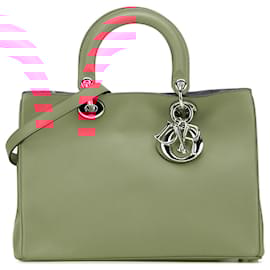 Dior-Dior Pink Medium Leather Diorissimo Satchel-Pink