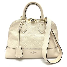 Louis Vuitton Monogram Empreinte Neo Alma PM Handbag Beige