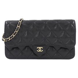 Capa de telefone Chanel Timeless Classic Line AP3744 Preto