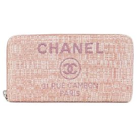 Cartera Larga Chanel Deauville Línea 80056 Rosa