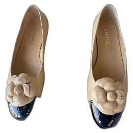 Chanel Cambon Ballerinas Größe 41,5 Beige
