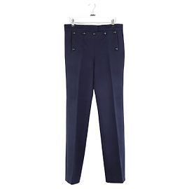 Céline Blue wool straight pants Blue