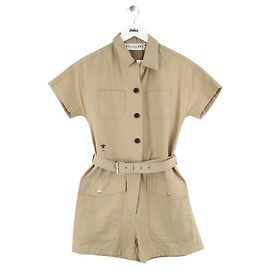 Dior Macacão de algodão caqui Caqui
