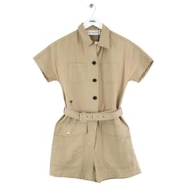 Dior Mono de algodón caqui Caqui