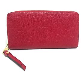 Portafoglio Zippy Monogram Empreinte Louis Vuitton Rosso