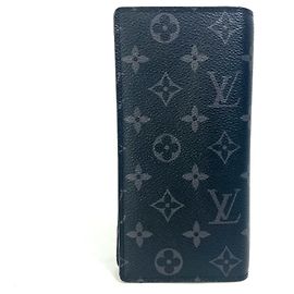 Louis Vuitton Monogram Eclipse Bifold Geldbörse Schwarz