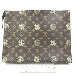 Louis Vuitton Monogram Christopher Nemeth Rope Pochette Voyage Clutch Bag Brown