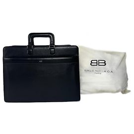 Borsa in pelle vintage Balenciaga nera Nero