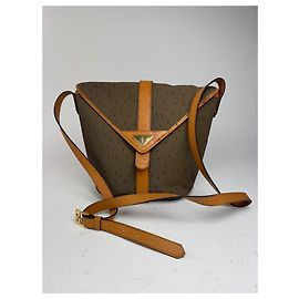 Bolsa vintage Yves Saint Laurent marrom cinza Marrom