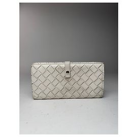 Vintage Bottega Veneta Leather wallet white White
