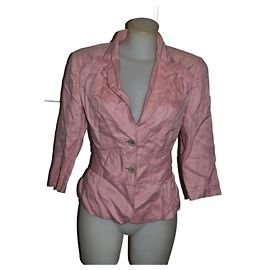 Sportmax Linen Jacket Pink 3/4 Sleeves Pink