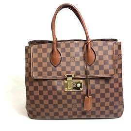 Borsa tote Damier Ascot Louis Vuitton Marrone