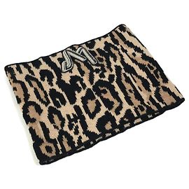 Louis Vuitton Leopard Print Snood Brown Black