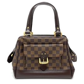 Louis Vuitton Damier Knightsbridge Top Handle Handbag Brown Damier ebene