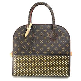Bolsa Louis Vuitton Monogram Studded Marrom Vermelho Monograma