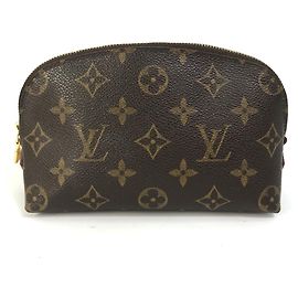 Pochete Cosmética em Canvas Monogram Louis Vuitton Marrom