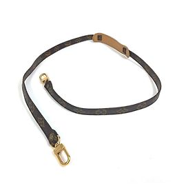 Louis Vuitton Monogram Canvas Shoulder Strap Brown